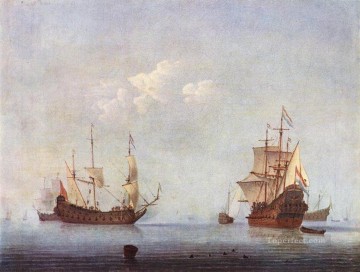 海洋風景 海洋 ウィレム・ファン・デ・ヴェルデ・ザ・ヤンガー Oil Paintings